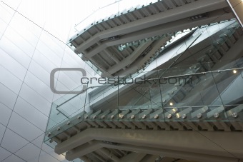 stair in modern building at daytime