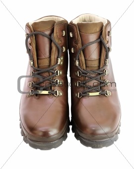 Brown Leather Walking Boots