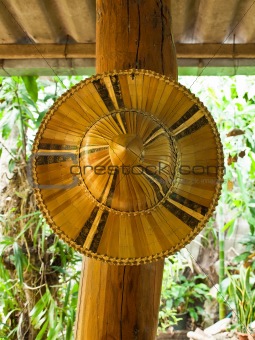 Thai bamboo farmer hat