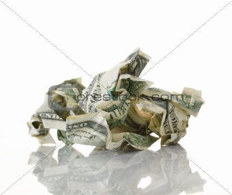 Crumpled money