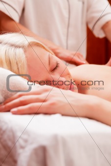 Relaxed Woman in Spa