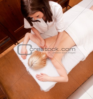 Overhead View - Spa Massage