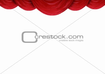 Curtains on white background 