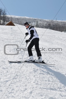 happy skier 