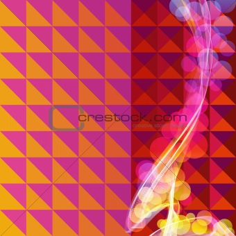 Abstract retro mosaic vector background 