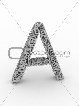 Letter A from alphabet.