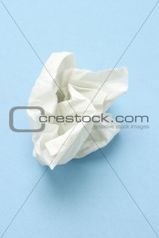 Crumpled tissue paper