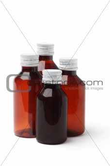 Empty medicine bottles