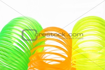 Plastic colorful springs