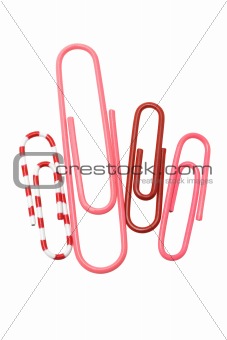 Four color paper clips 
