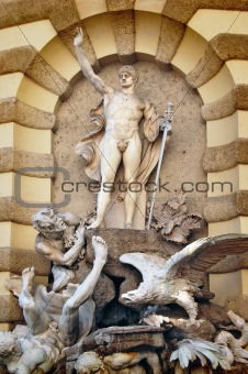 Fountain on the Michael gate, Vienna