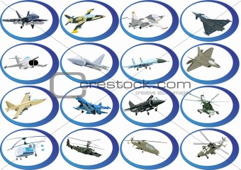 Icons from the military aviation