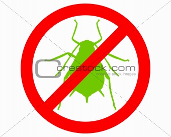 Aphid prohibition sign