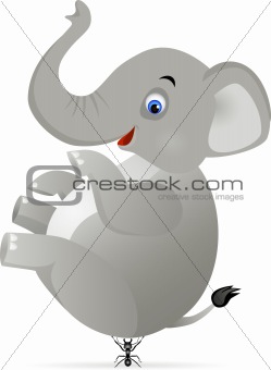 Elephant and small ant