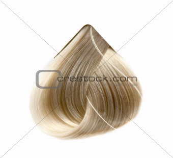 a strand of hair color 