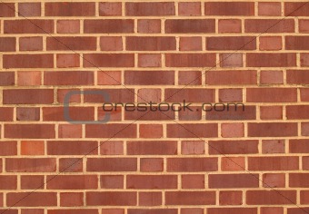 Red and Brown Duo-Sized Brick Wall