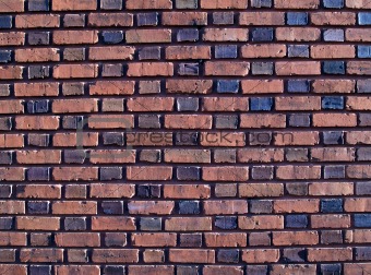Multi-colored Duo-Sized Brick Wall