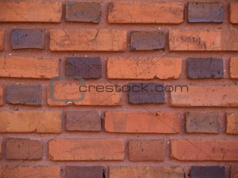 Close-up Red and Brown Duo-Sized Brick Wall