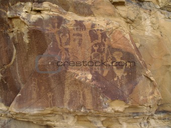 Indian Petroglyphs in Wyoming
