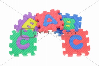 Colorful puzzle blocks 