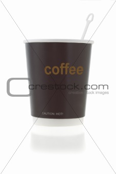 Coffee cup with stirrer