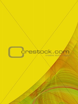 Yellow Copy Space With Corner Design