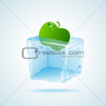 Cherry ice cube