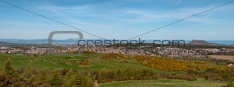 A panoramic view of Edinburgh from the Pentlands