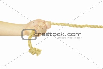 hand and rope 
