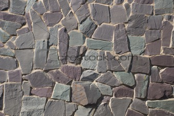 Rock wall or path - purple grey slate