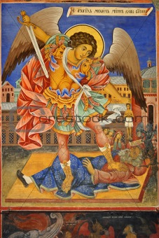 Archangel Michael Fresco
