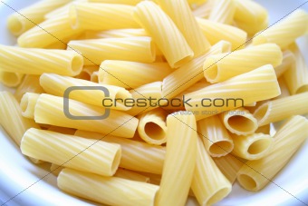 dish of pasta maccheroni rigatoni 