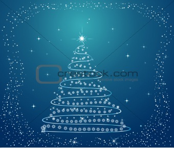 Abstract   winter  background - vector