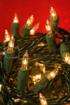 Tangled Christmas lights