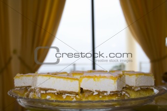 Cake in a plate
