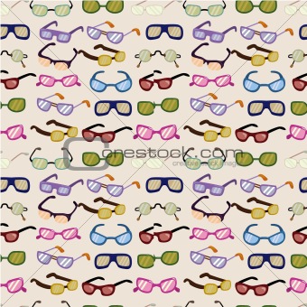 seamless cartoon Glasses pattern