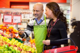 Grocer and Customer