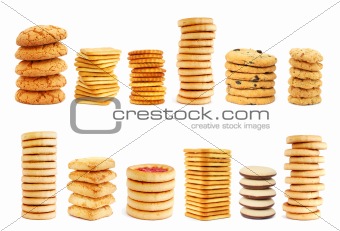 Stacks of cookies