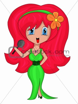 red haired singer