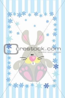 rabbit with snowflake