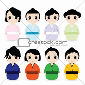 cartoon geishas