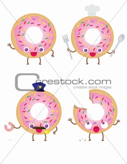 4 Cute Donuts