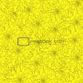 Seamless  background with flower. 