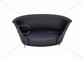 A modern designer chair is isolated on white