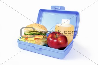 Blue lunch box