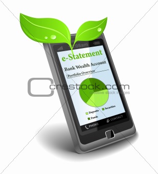 e-Statement on cell phone