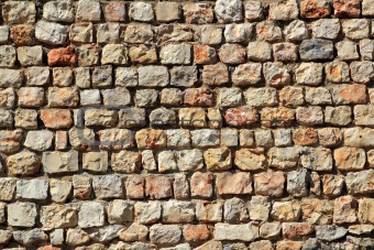 brown masonry stone wall Spain traditiona