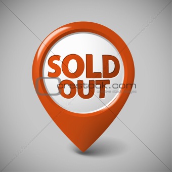 Round 3D pointer for a sold out item
