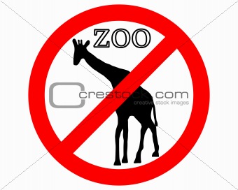 Giraffe in zoo prohibited