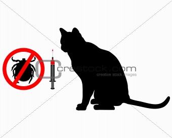 Cat tick vaccination
